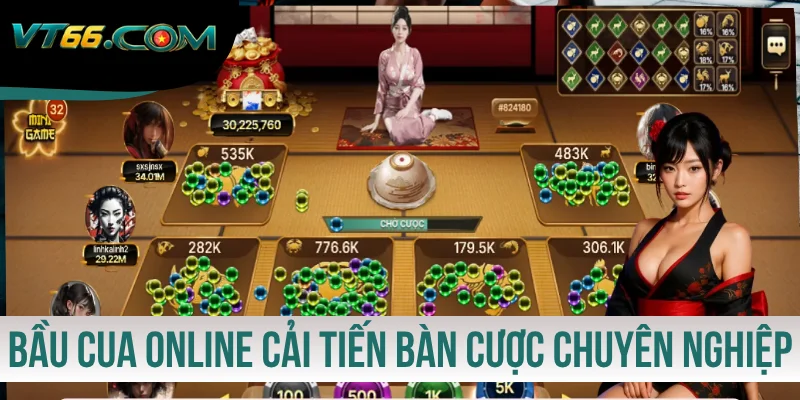 Bầu Cua online cải tiến bàn cược chuyên nghiệp